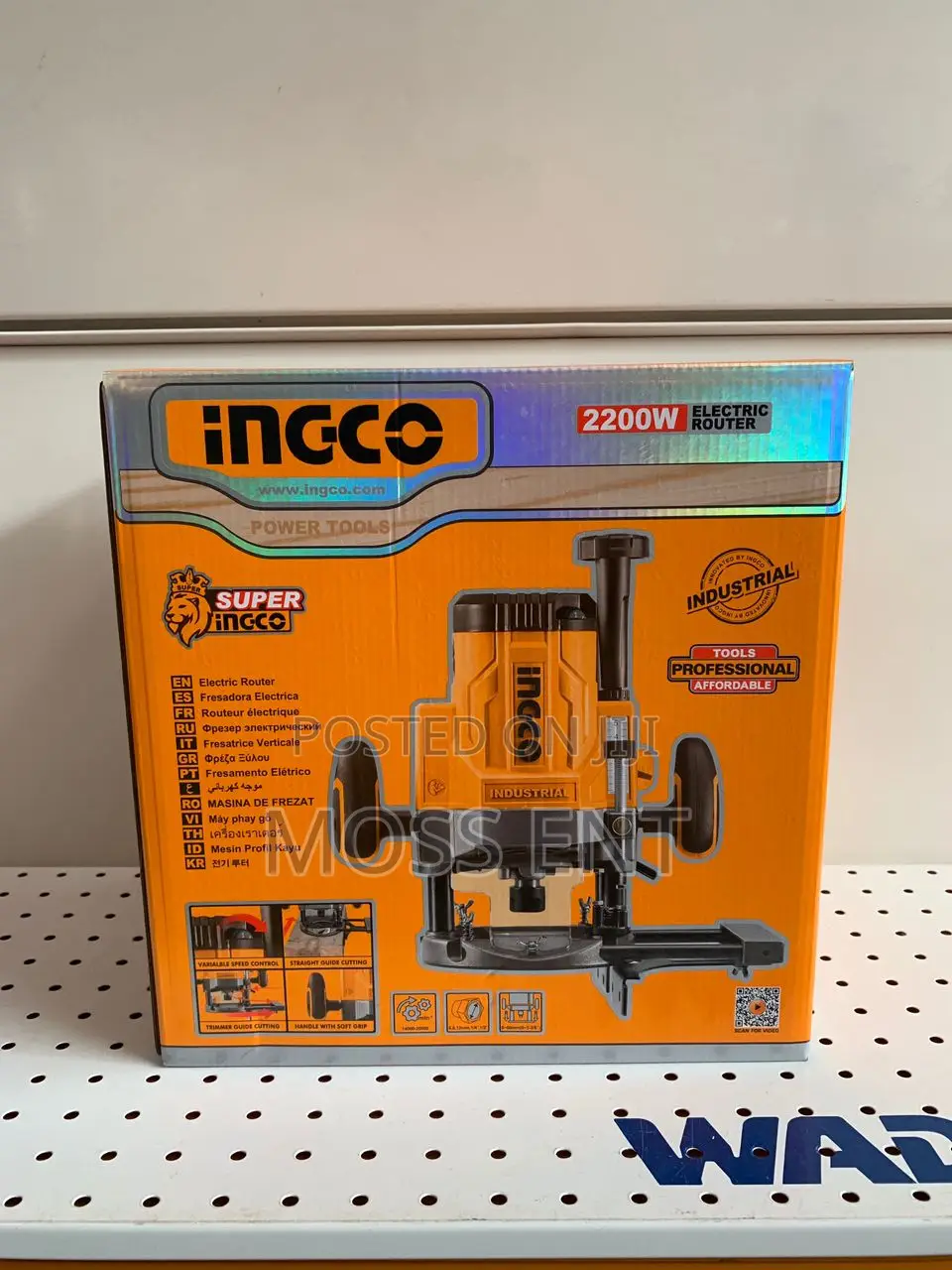 Ingco Electric Router 2200w + Accessories - Rt22008