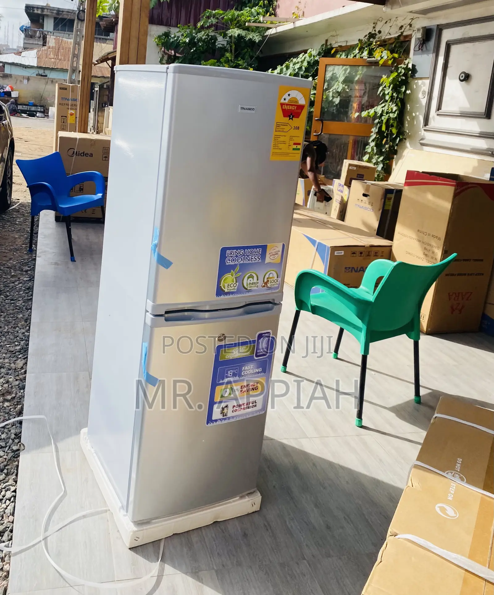 Latest Nasco Nasd2-20fl 2 Door Electric Fridge,Gray.