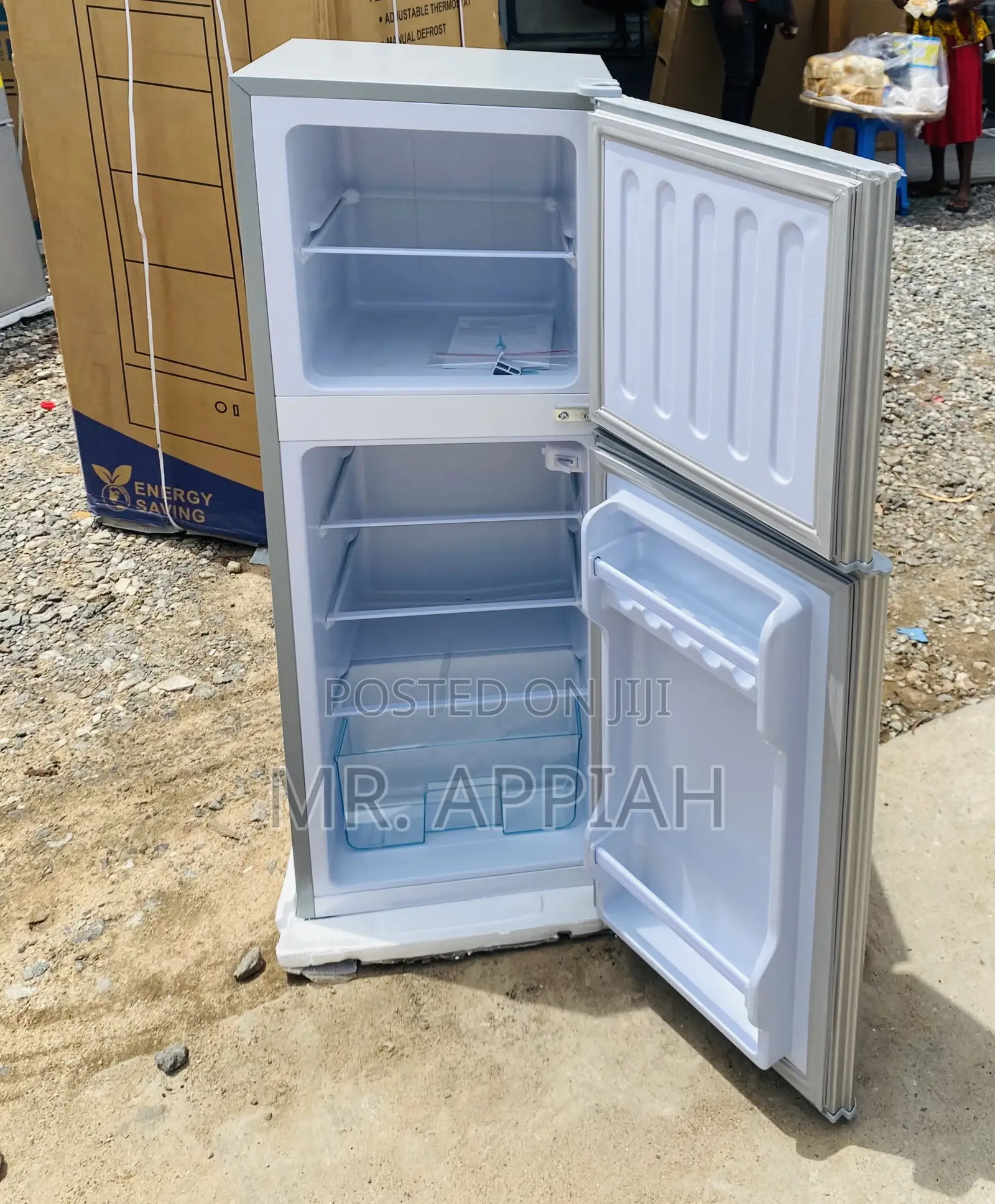 Authentic Nasco Nasf2-13fl 2 Door Fridge(112l)Silver.