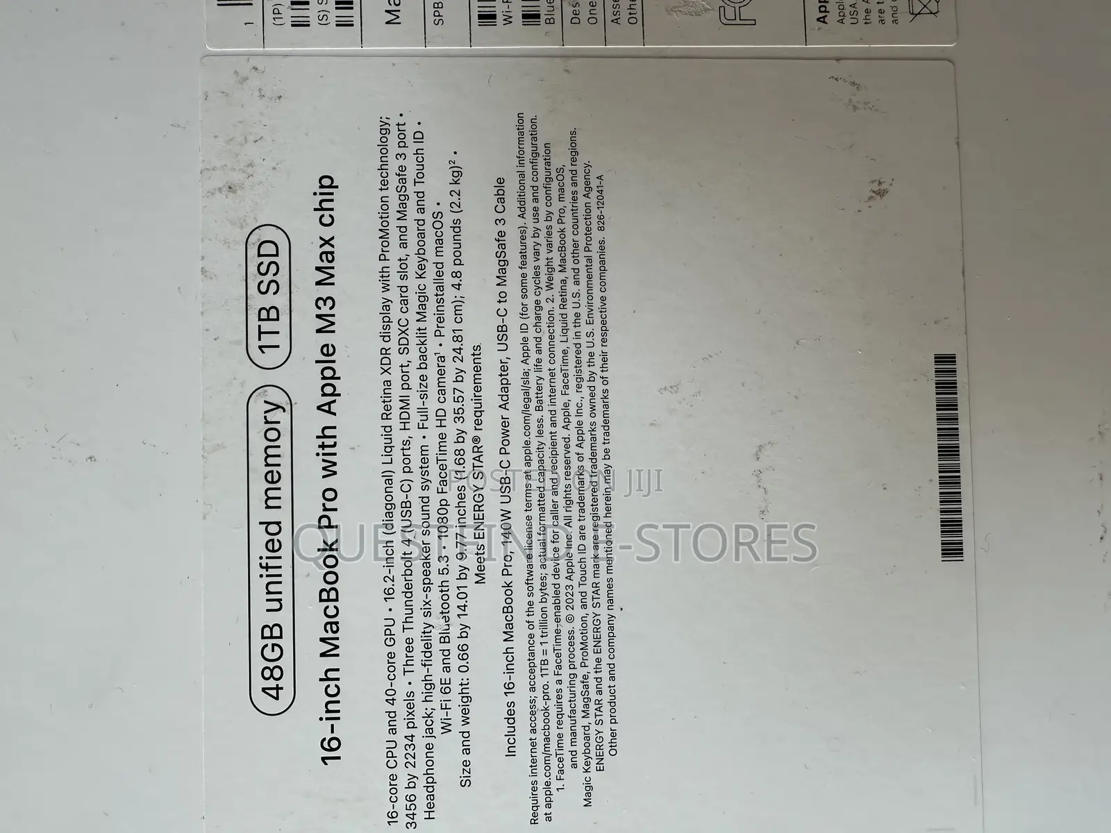 New Apple MacBook Pro 2023 M3 Max 16-inch 48GB Apple M3 Max SSD 1T