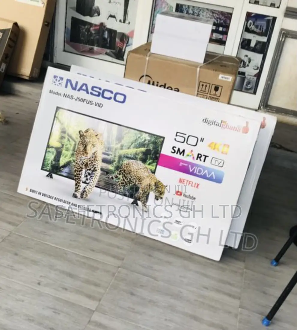 Nasco Adjustable 50 Inch Led Smart (Black) Tv