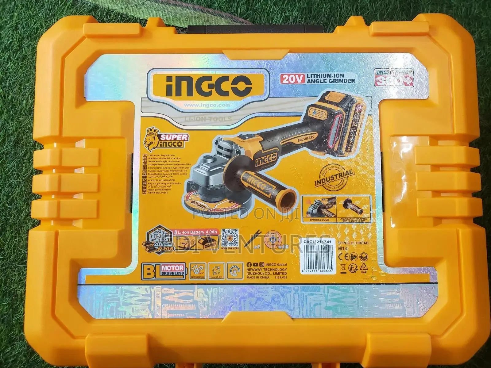Ingco Cordless Angle Grinder With Variable Speed Control