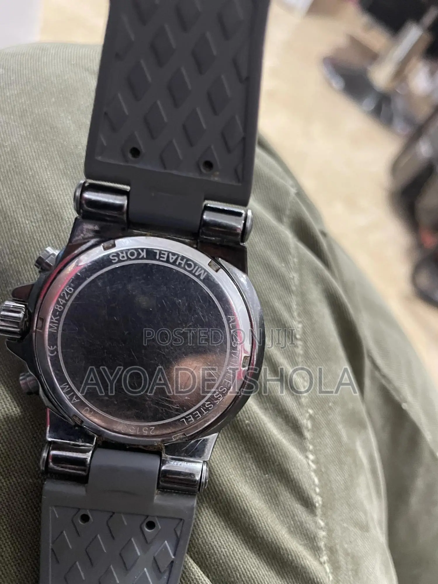 Preowned Michael Kors Grey/Rubber Ø43 Mm MK8426