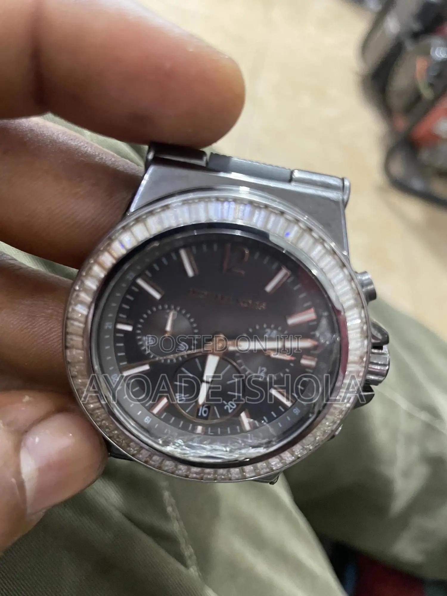 Preowned Michael Kors Grey/Rubber Ø43 Mm MK8426