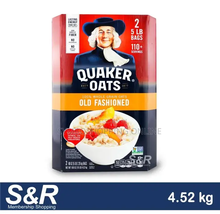 Quaker Oats Old Fashioned 100% Whole Grain 10lbs / 4.52kg