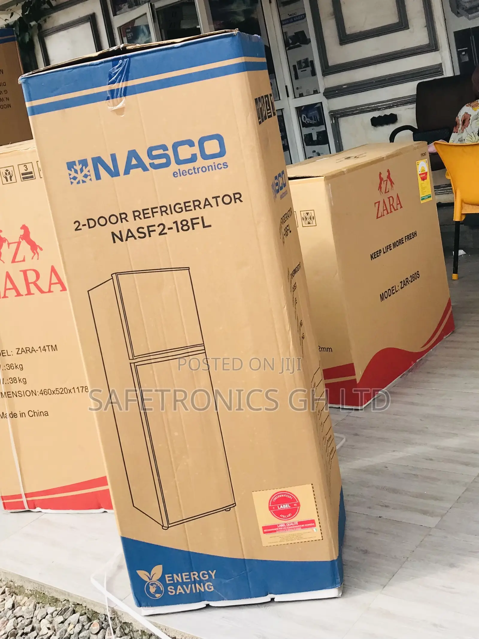 2 Doors Nasco Cooling Nasf2-13fl Topfreezer Gray Fridge