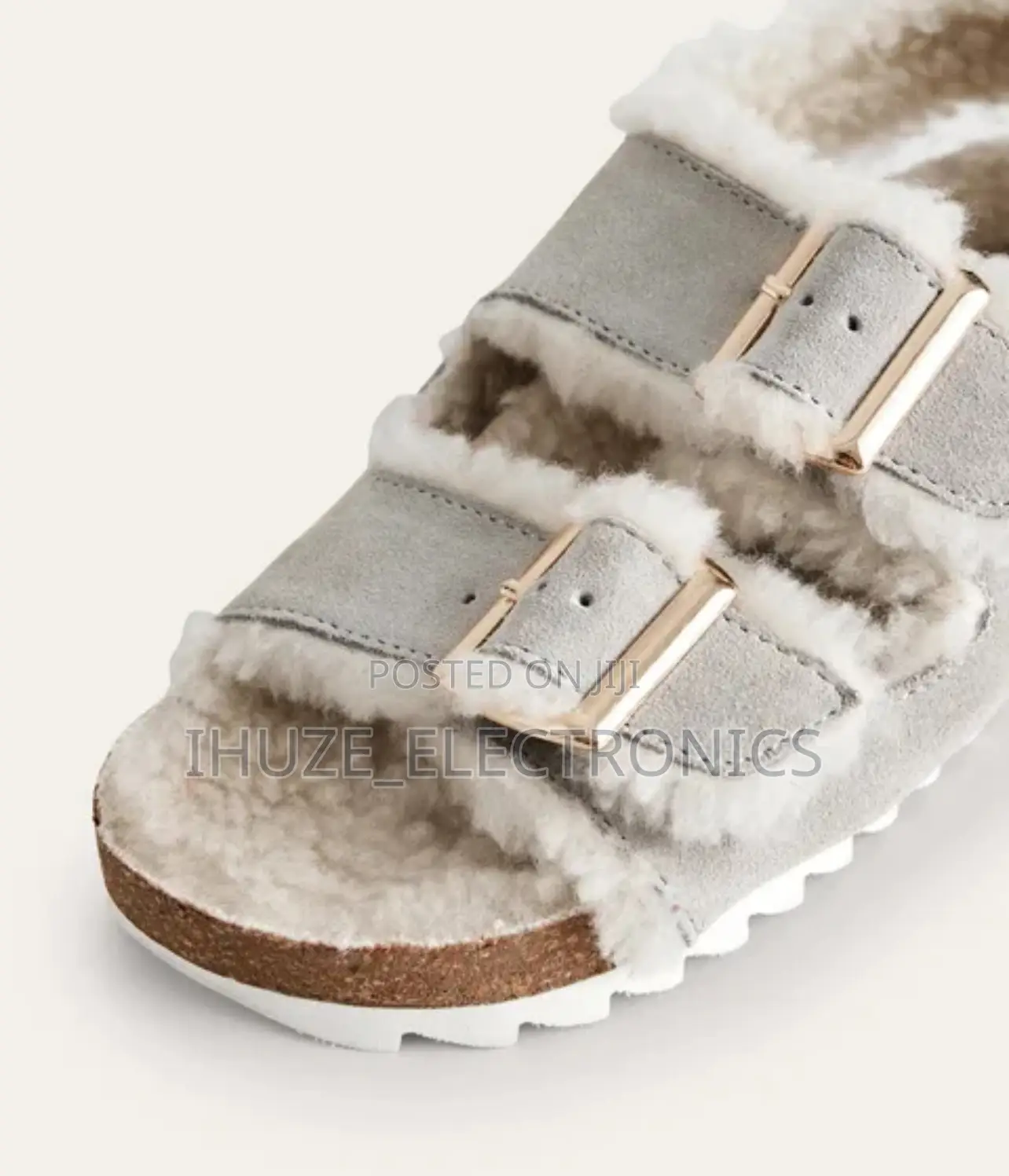 Cosy Suede Buckle Sandals (Size 34)