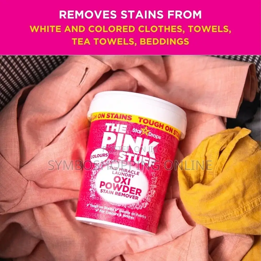 The Pink Stuff Miracle Laundry Oxi Powder Stain Remover, 1kg
