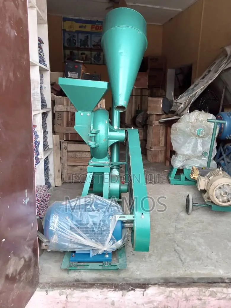 Commercial Grains Hammer Mill With 15hp Motor Set