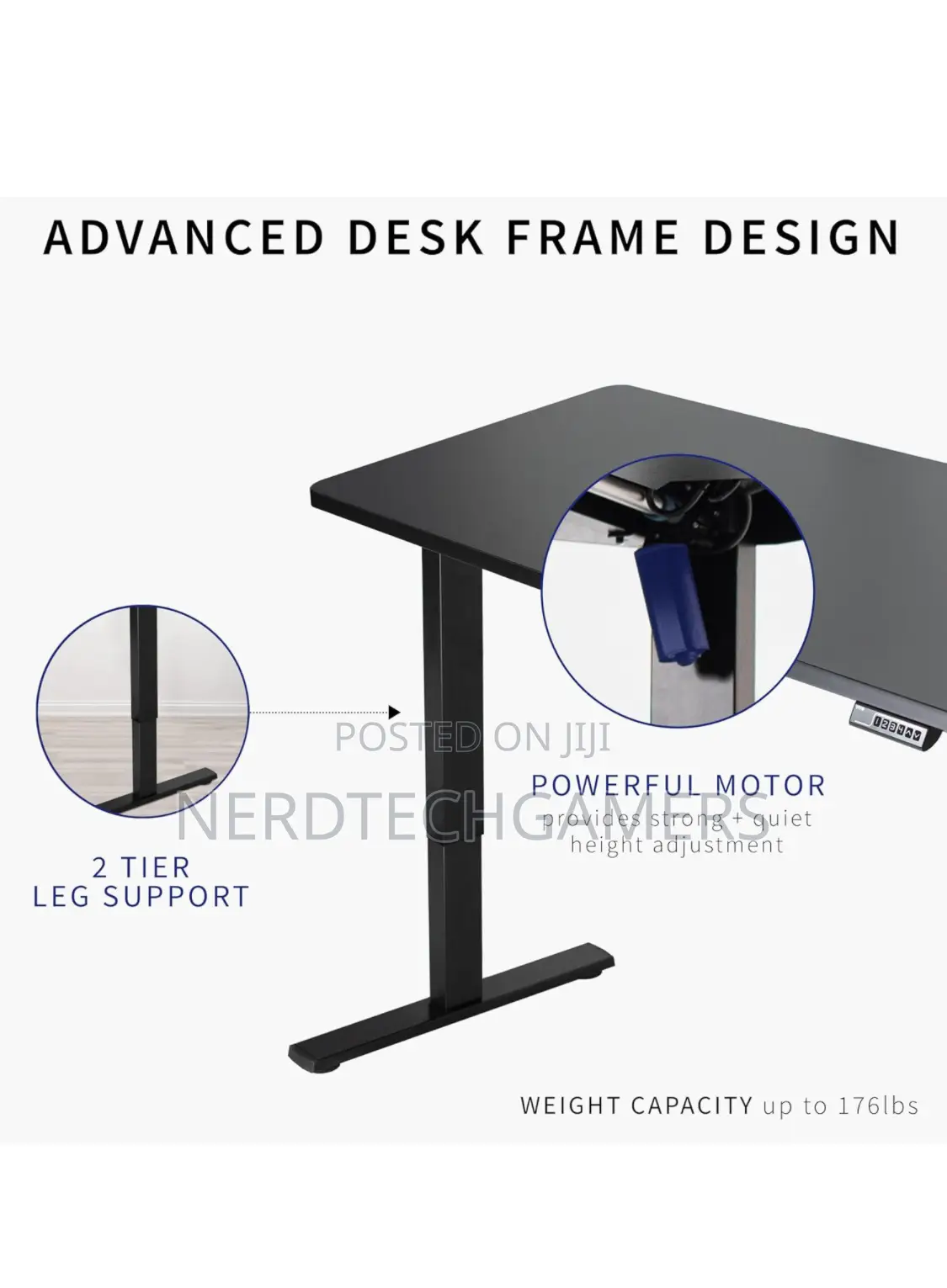 VIVO Electric Height Adjustable 60 X 24 Inch