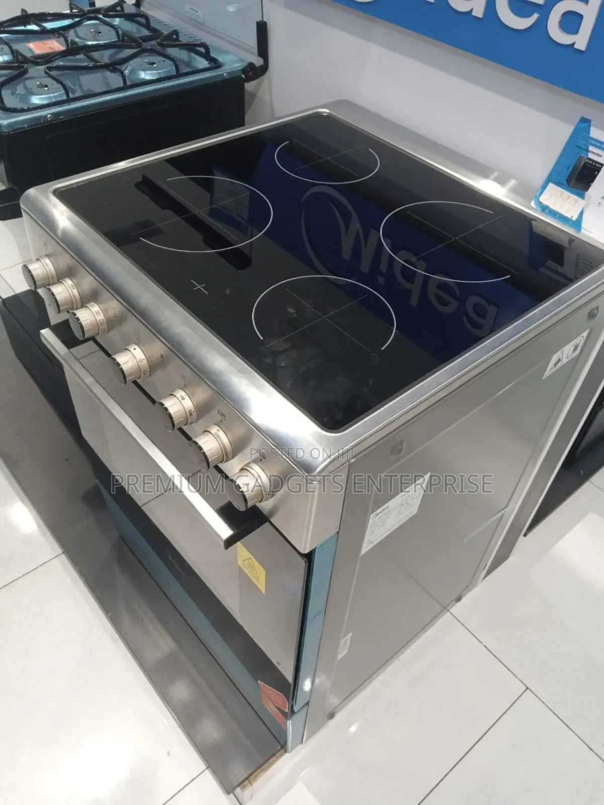 Midea 4 Hob 60×60 Electric Cooker, Oven Grill 6060dme4r109