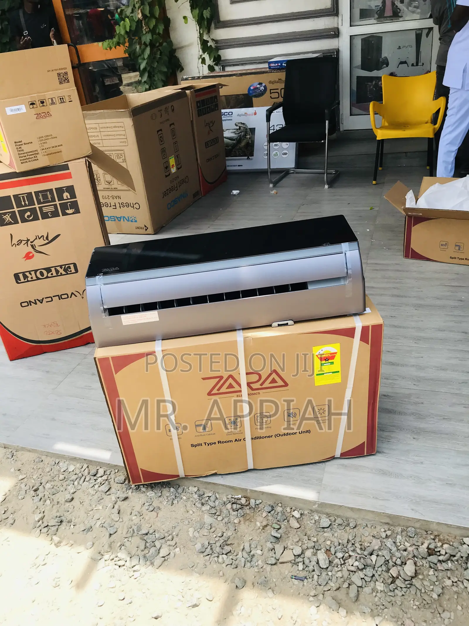 Brand New Zara 1.5hp R410 Split Ac(Mirror)Black 