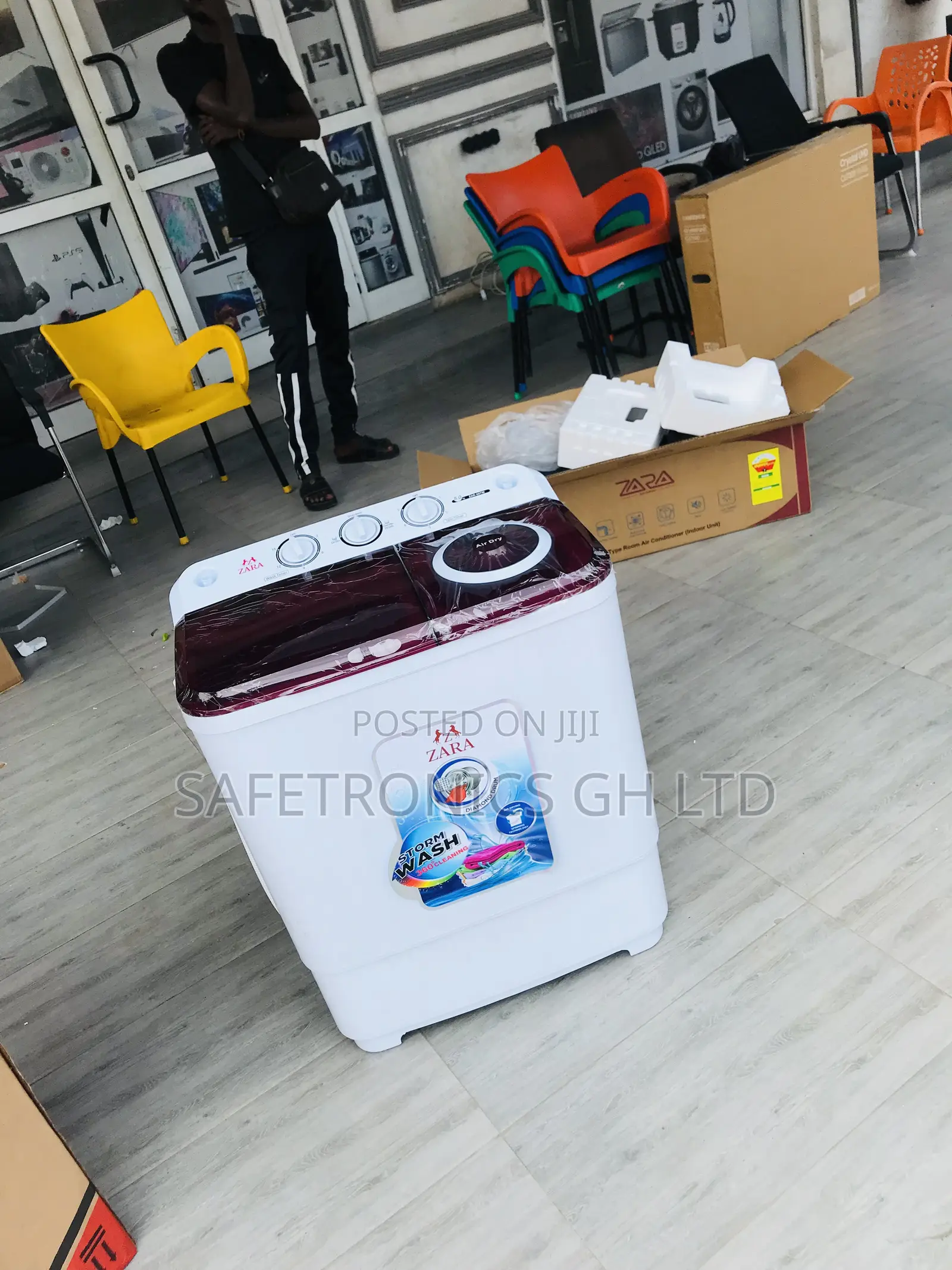Neatly Sealed 5kg Topload Zara (Red/White) Washer