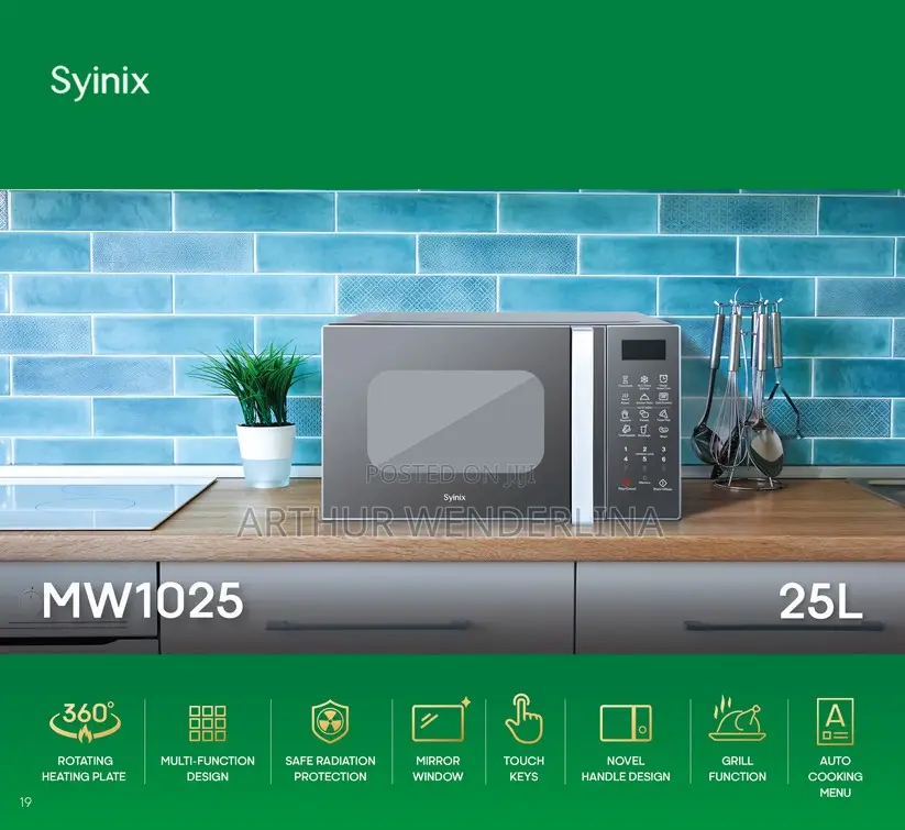 Syinix Combo-Grill Microwave Oven 25L Digital