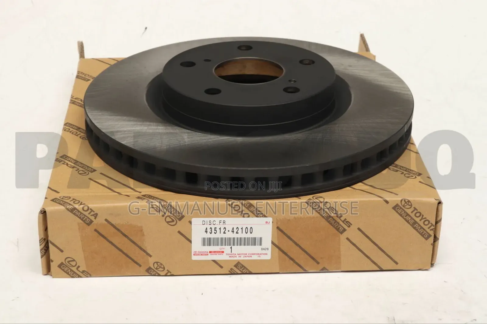 TOYOTA Corolla 2009-12 Brake Disc Pair. Original Japan.