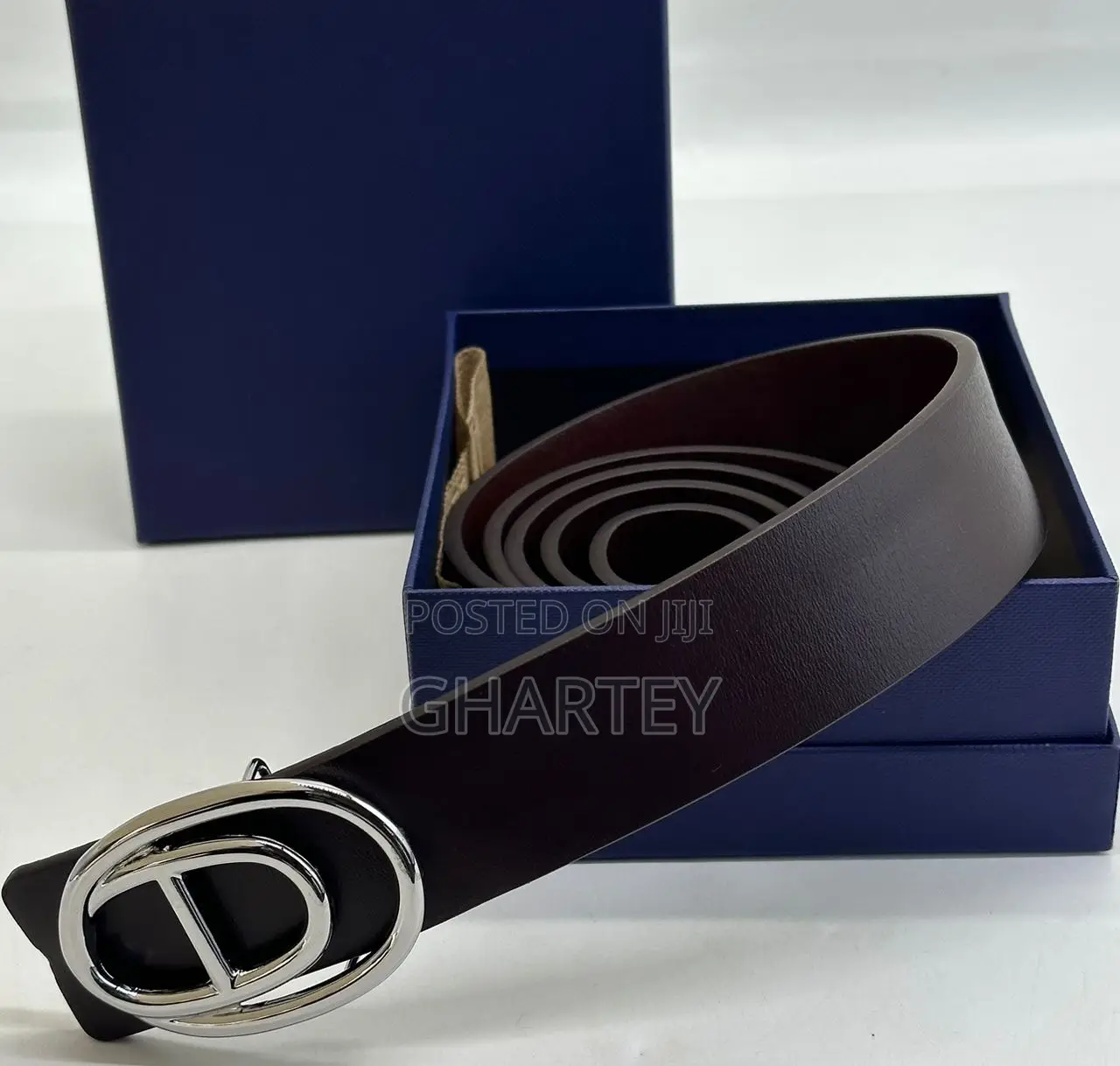 Men’S Belt, Fashion Leather Designed Hook Belt