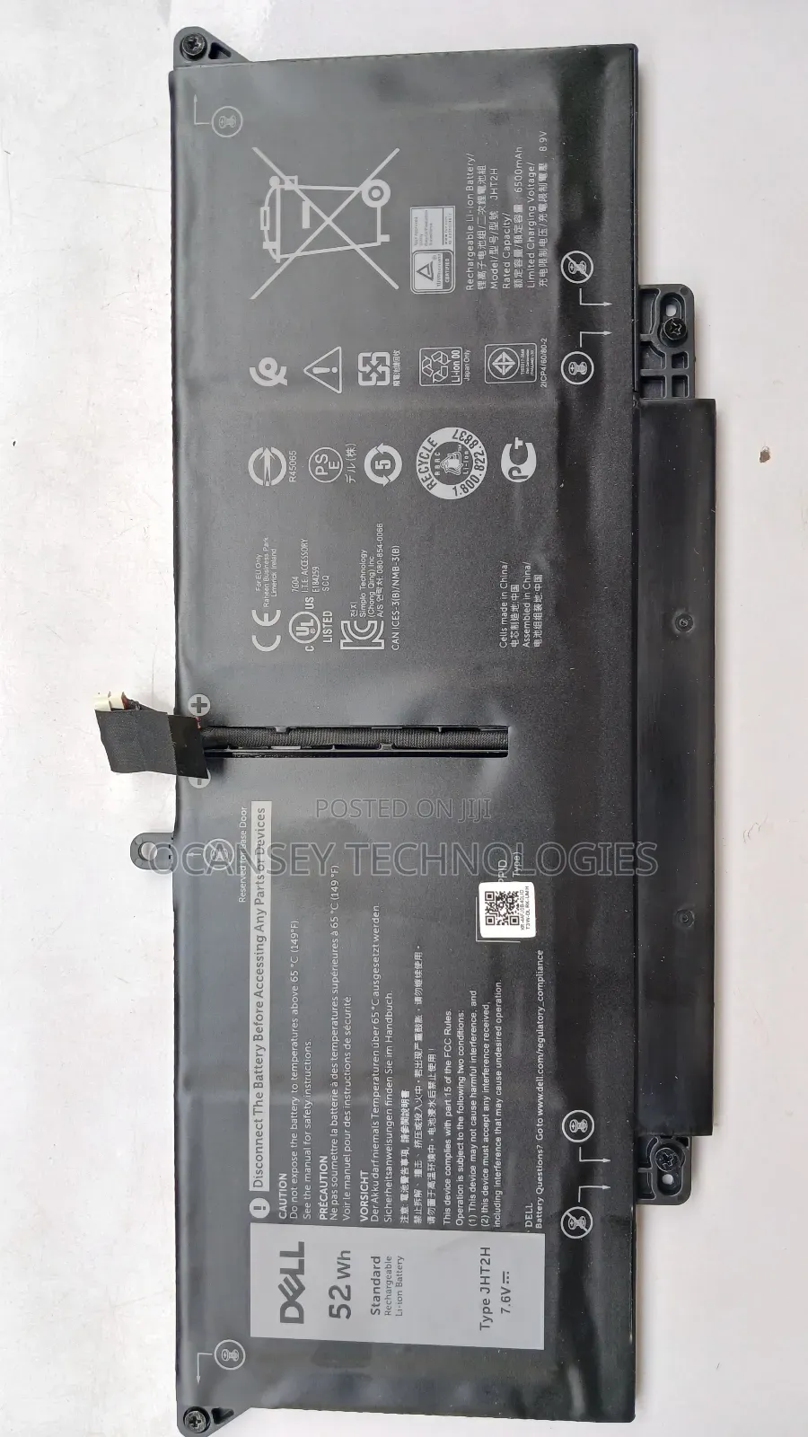 Original Dell Jht2h Battery for Latitude 7310 7410