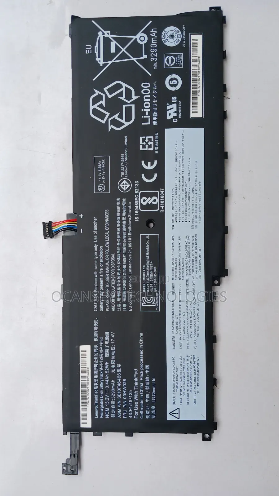 Original Lenovo 00hw028 Laptop Battery for X1 Carbon 4th Gen