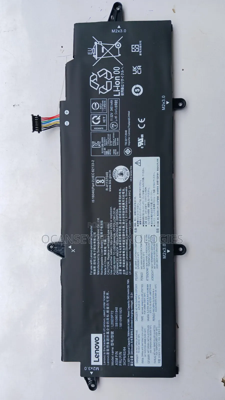 Original Lenovo L20d3p72 Laptop Battery for X13 2nd Gen 2021
