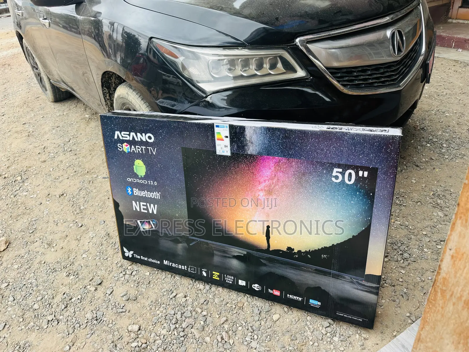 Grab a 50” Smart Android Asano Television Uhd