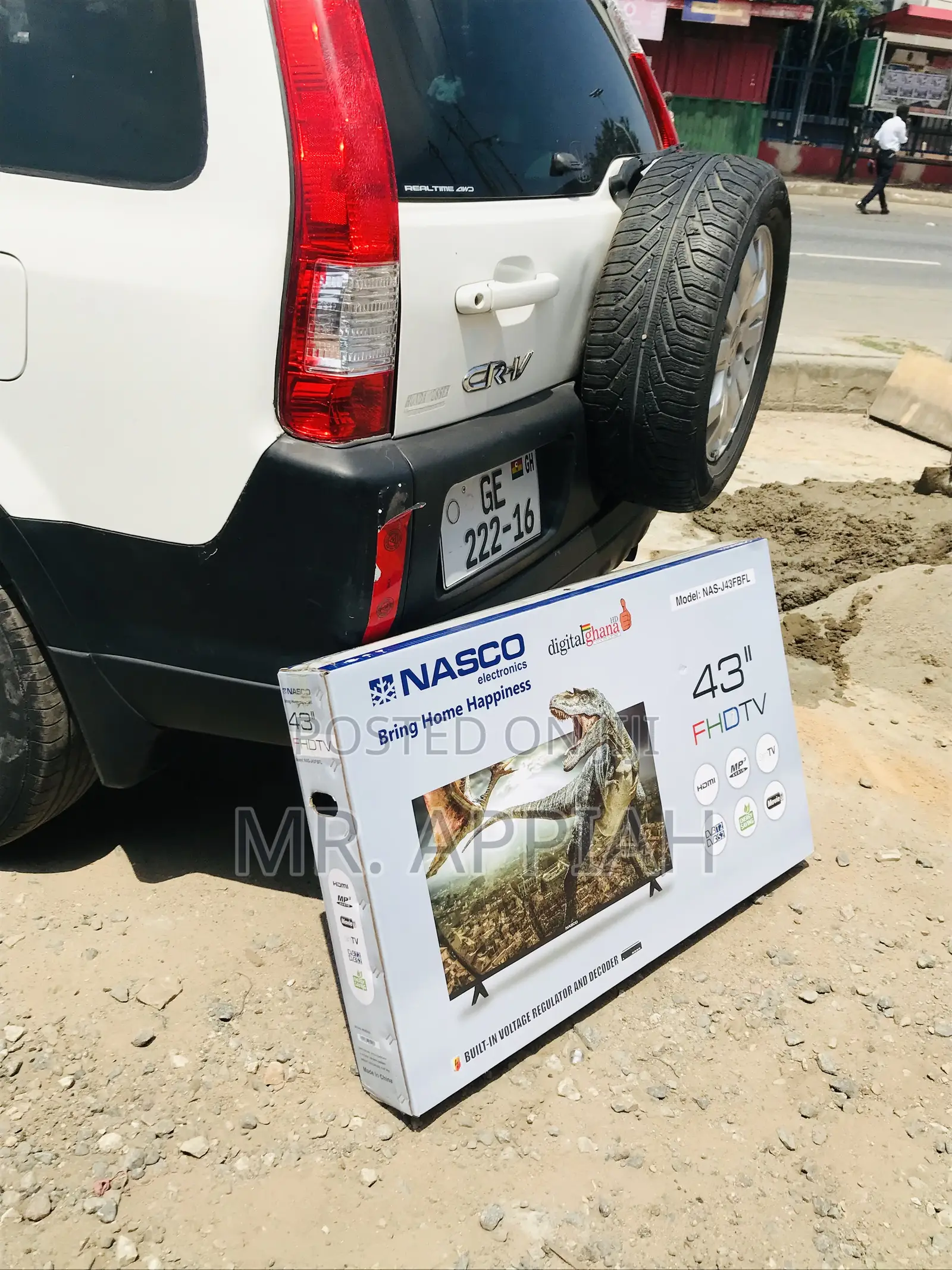 Original Nasco 43” Full HD Satellite Electric Television.