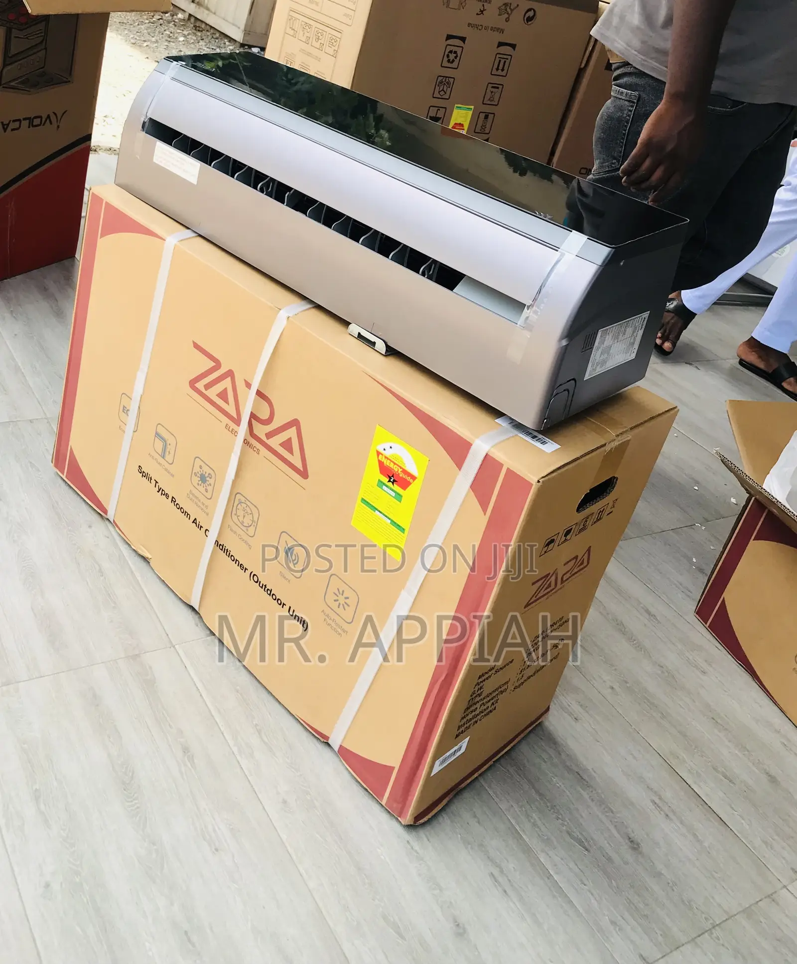 Shop Zara 1.5hp Split Type Air Conditioner(Black).