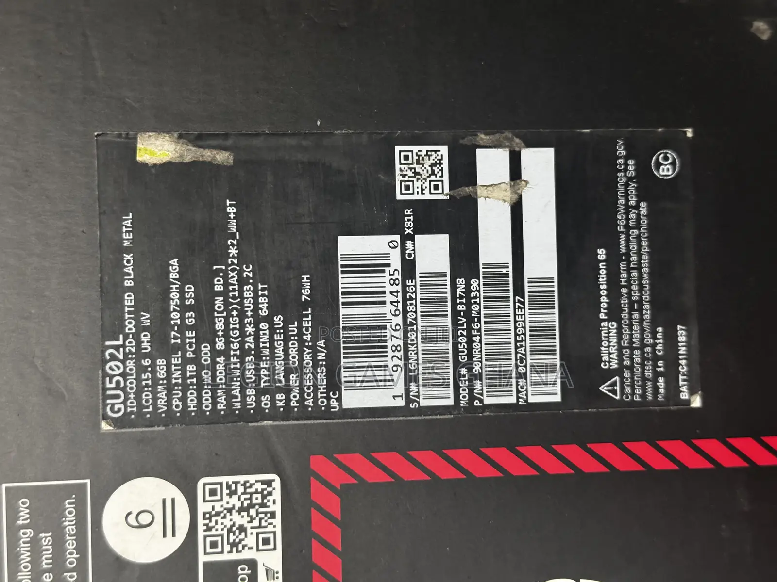 Laptop Asus ROG Zephyrus M15 GU502LU 40GB Intel Core I7 SSD 1T