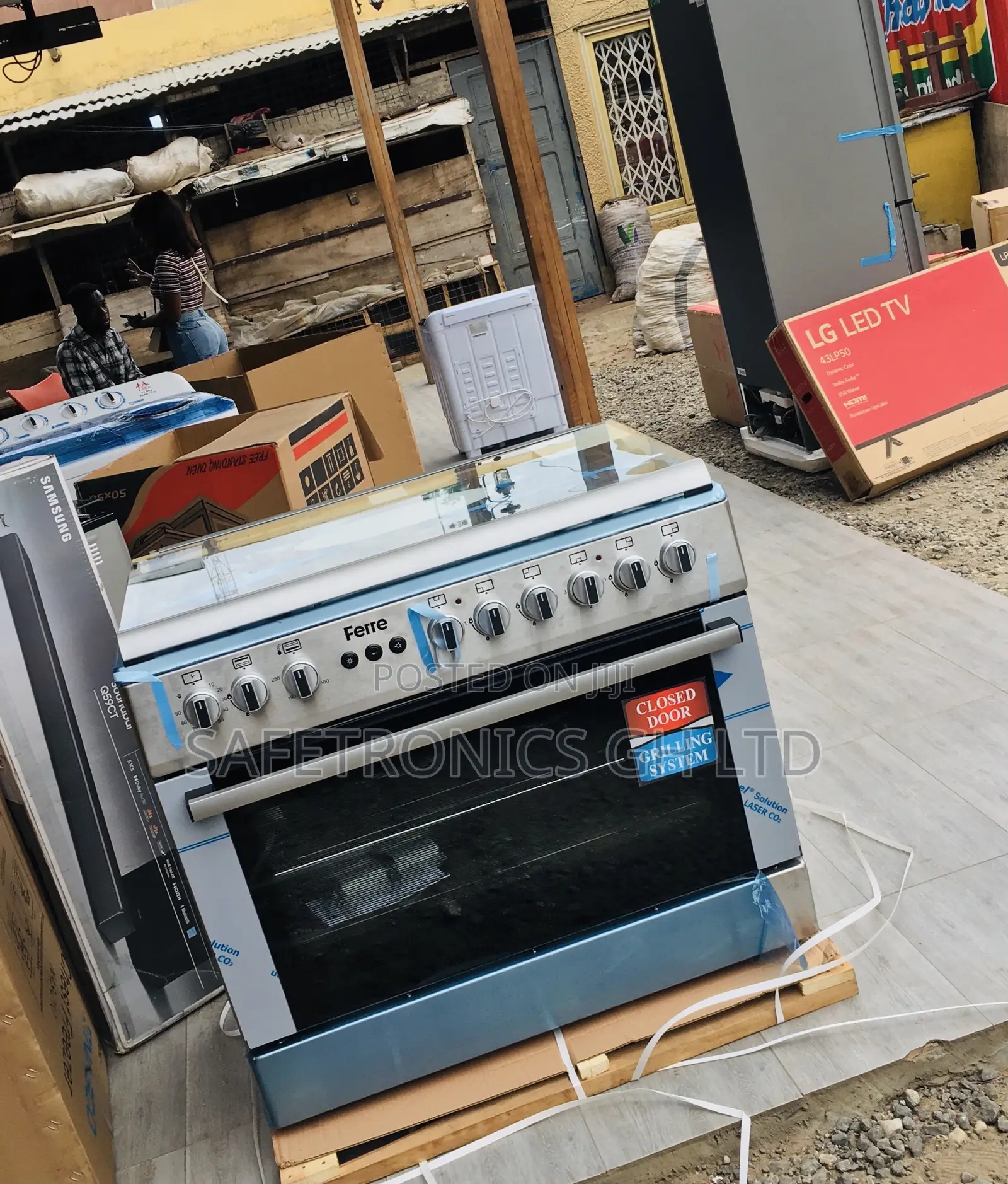 Purchase Gray 60x90 Oven Ferre 2 Electric 4 Gas