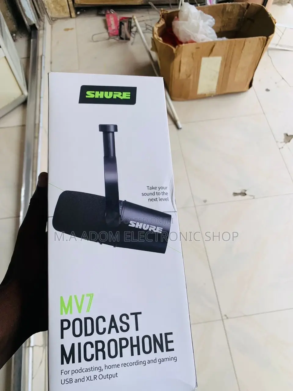 Fresh In Box Shure MV7 USB Microphone For Podcasting
