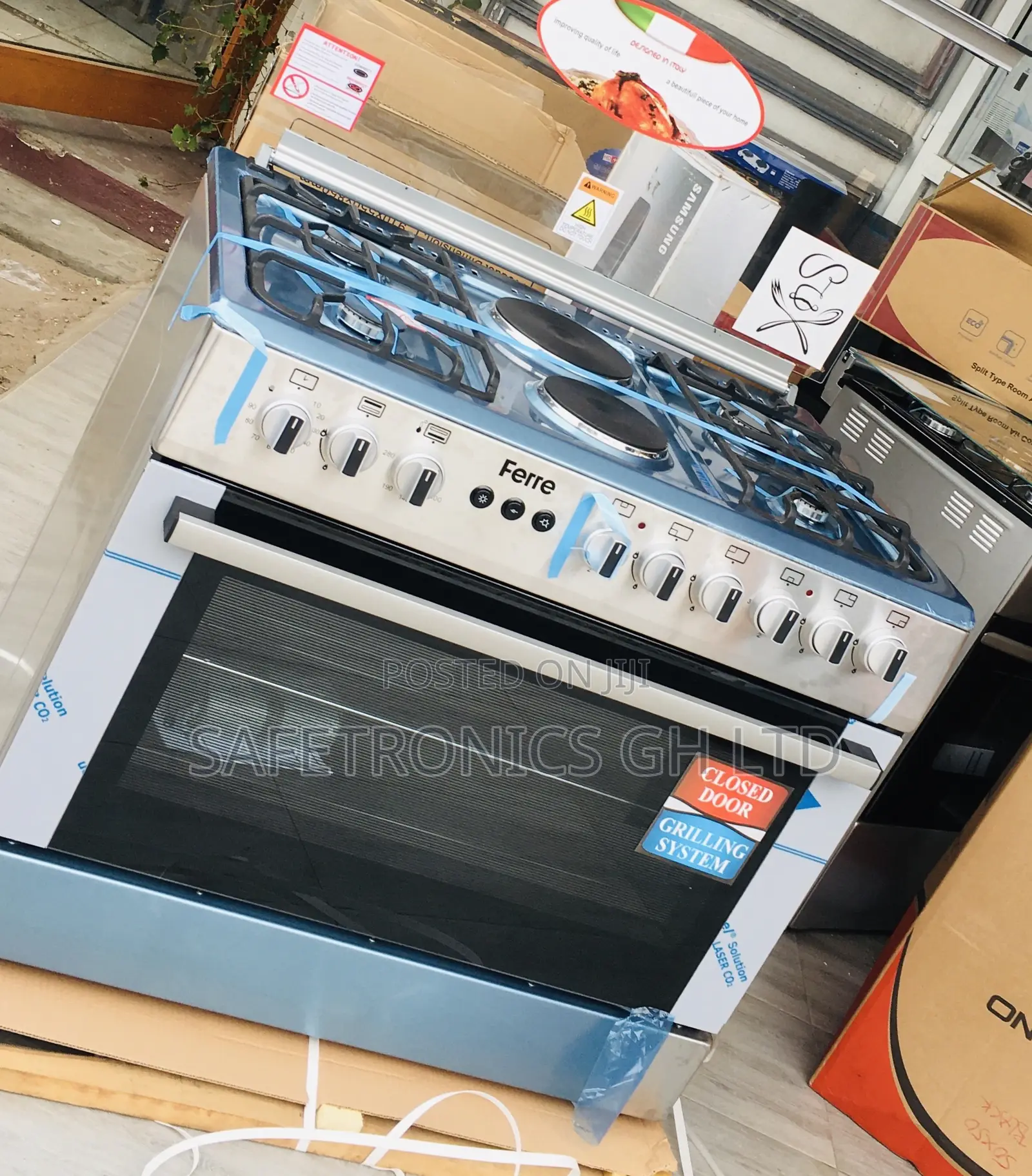 Reliable 4 Gas Cooker 2 Electric Ferre 60x90 Auto Ignition