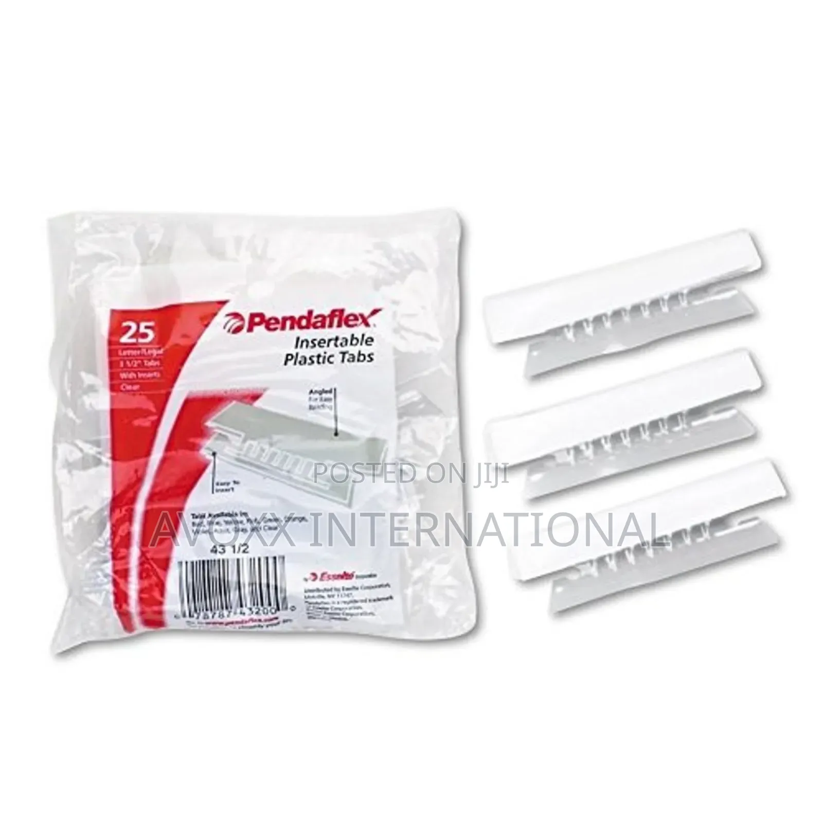 25pcs Pendaflex 43-1/2 Hanging File Folder Tabs,With Inserts