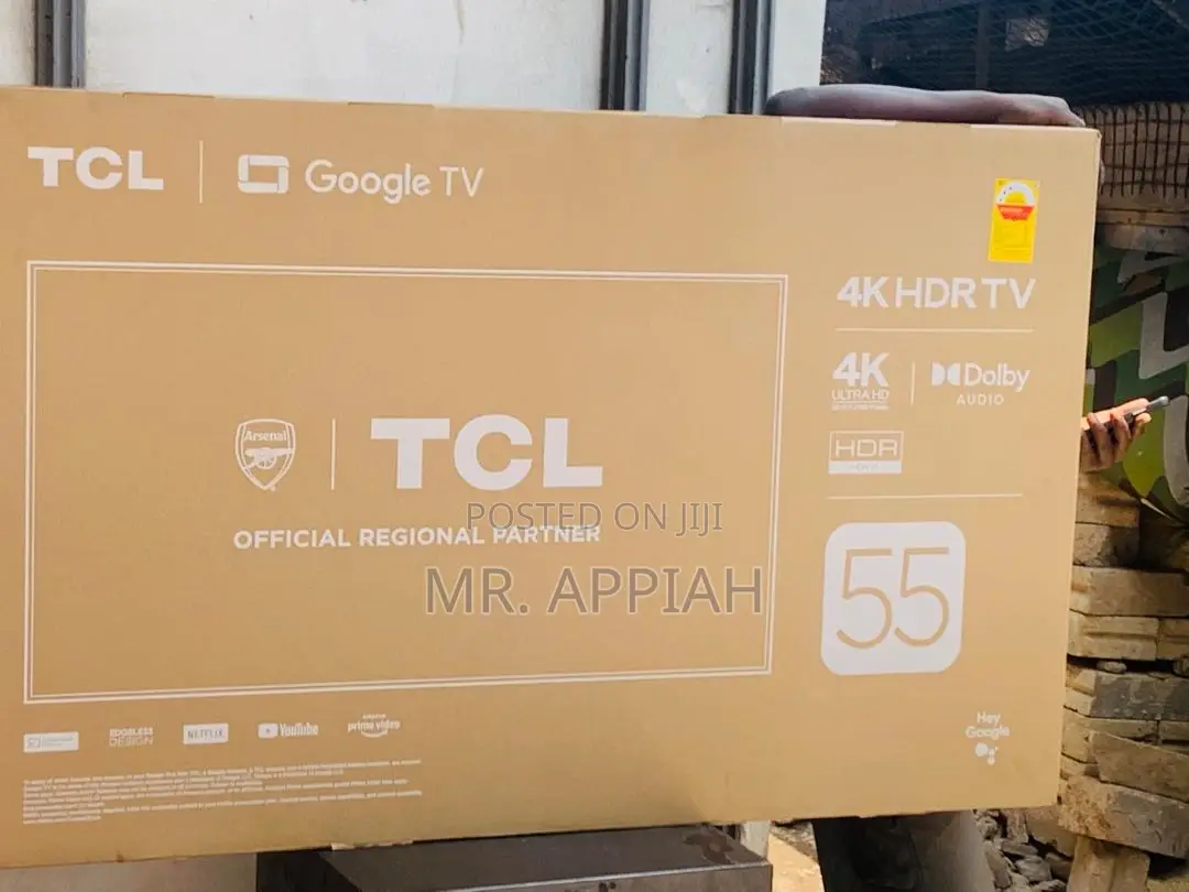 Elegant Design TCL 55p635 55” HDR Frameless Google Tv.
