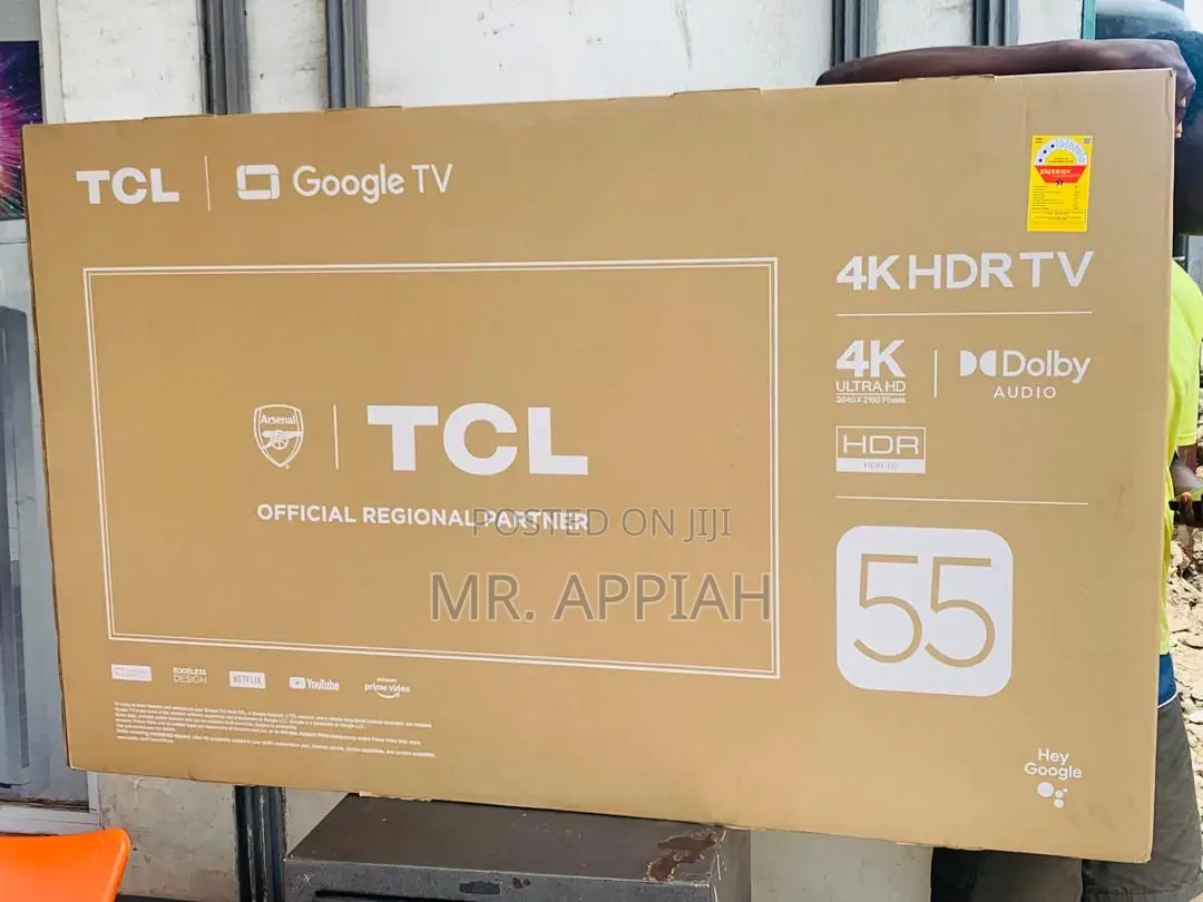 Elegant Design TCL 55p635 55” HDR Frameless Google Tv.