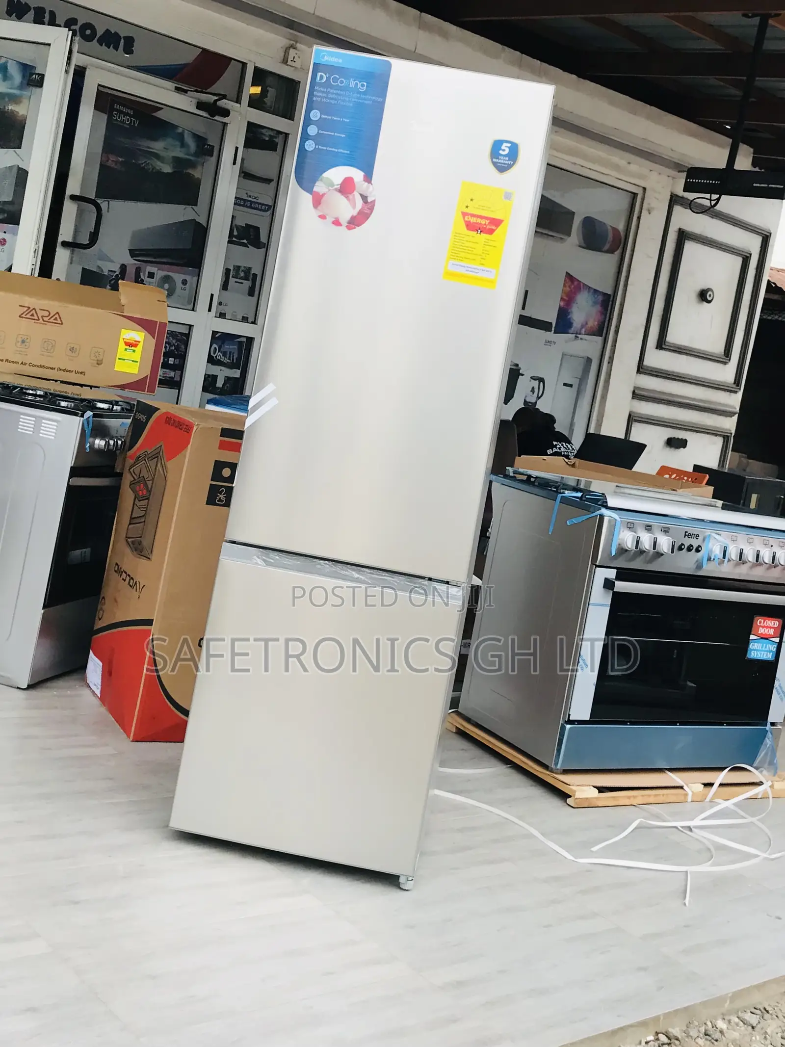 Best Midea Eco Friendly 262 Liters Bottomfreezer Gray