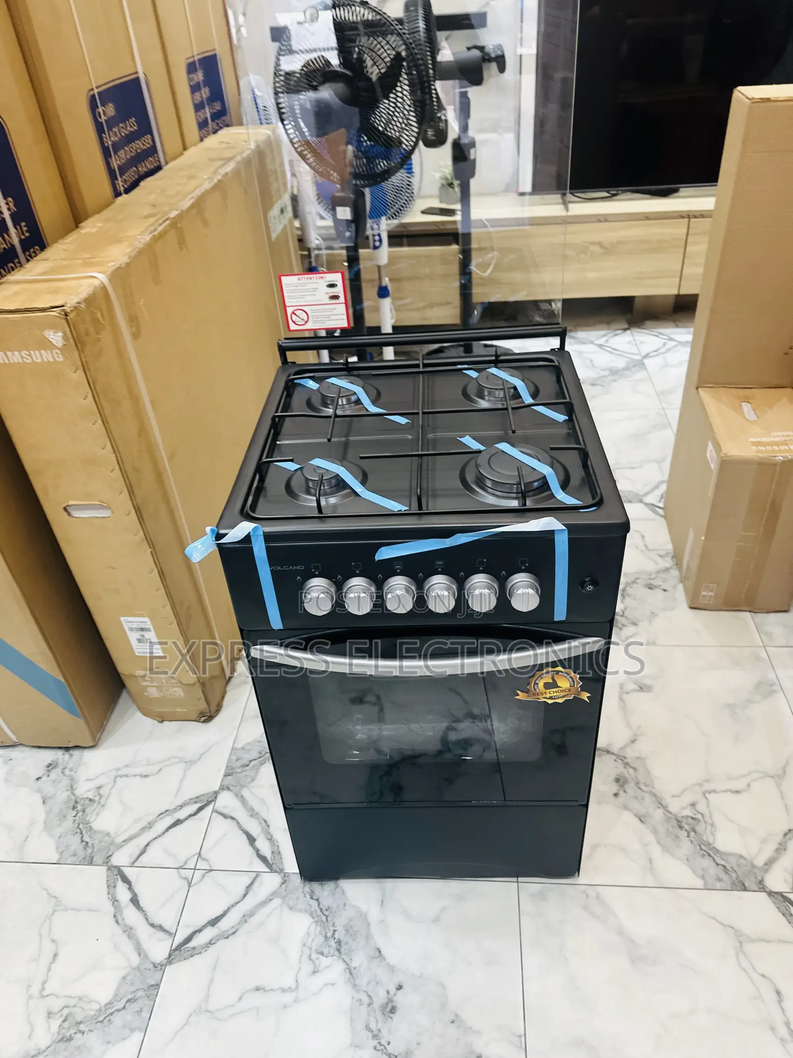 Extra Cooking Oven Gas Stove 50/50 4burner