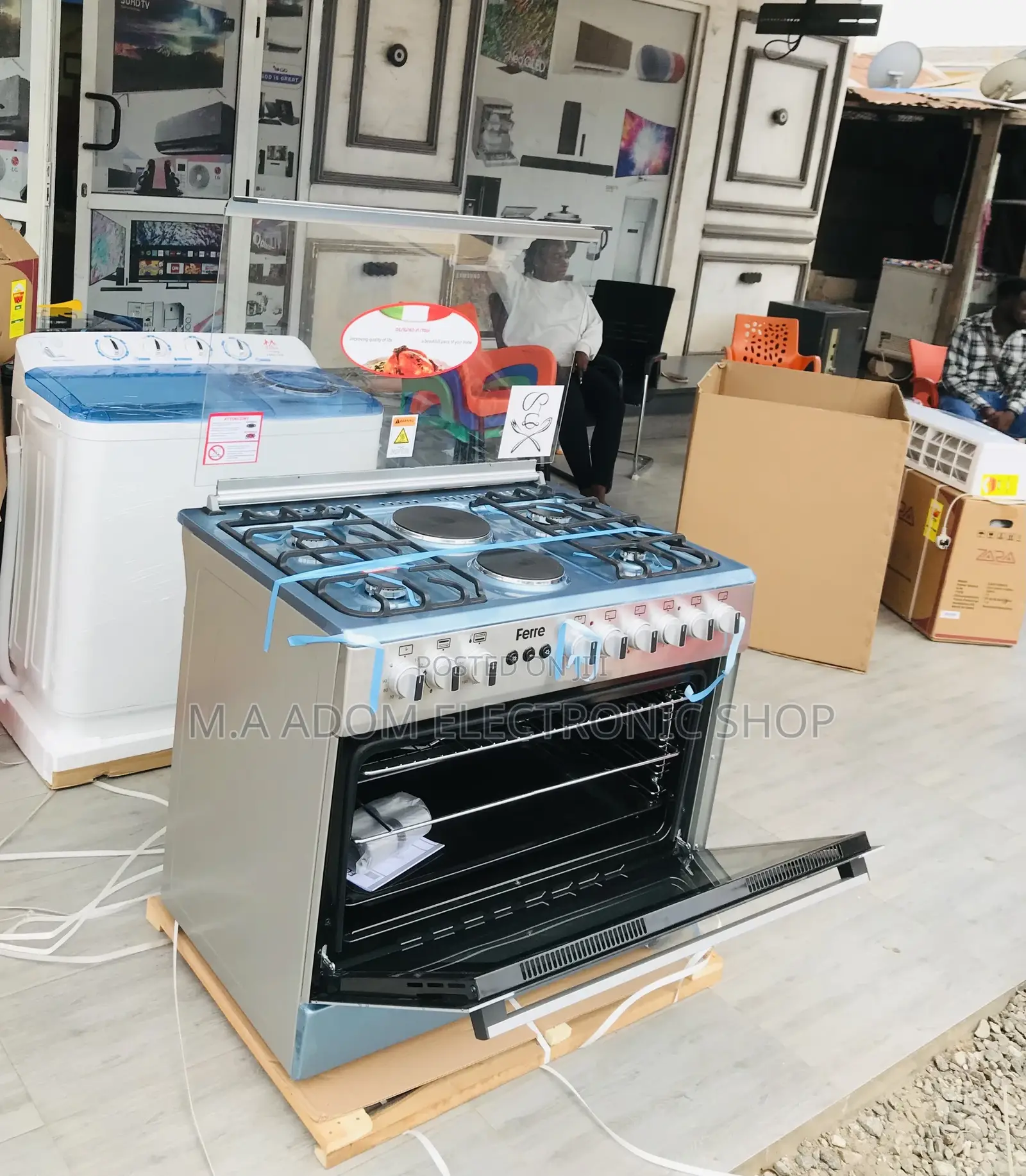 Buy Quality Ferre 60x60 4 Gas + 2 Electric Burner(Gray) 