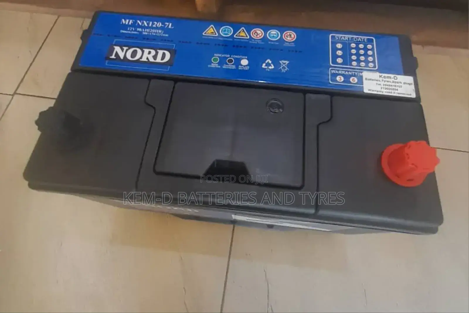 17 Plates Nord Battery - 90ah - Free Delivery