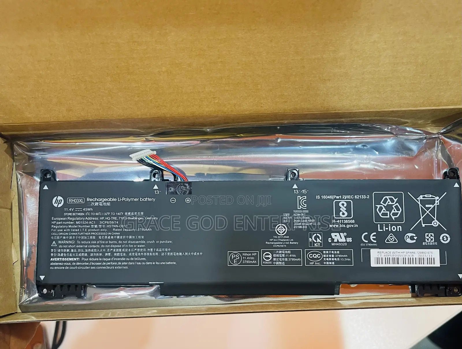 Original HP Battery RHO3XL for Probook 630 G8 640 G8 650 G8