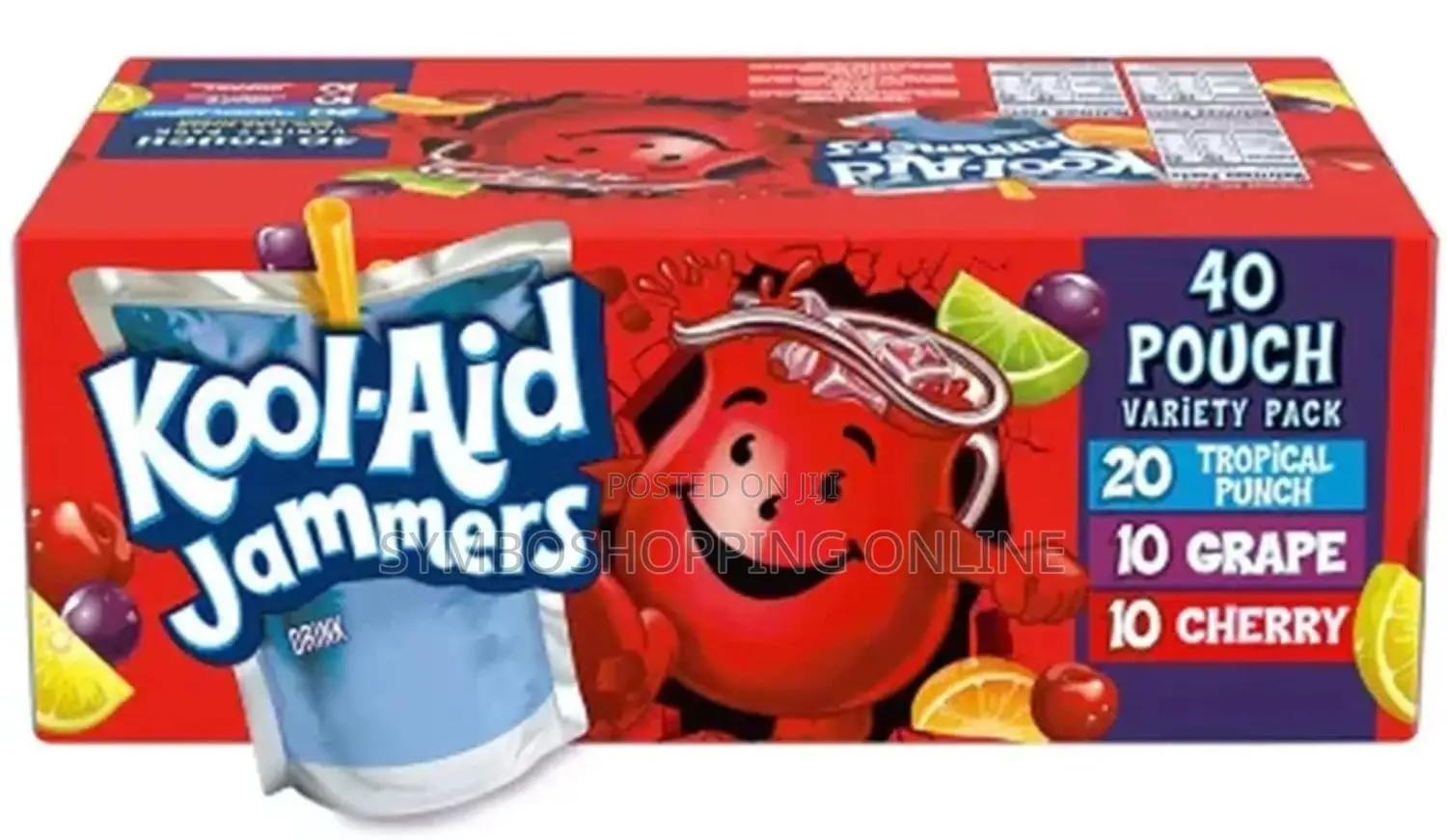 Kool~Aid Jammers Tropical Pounch Variety Pack of 40 177ml