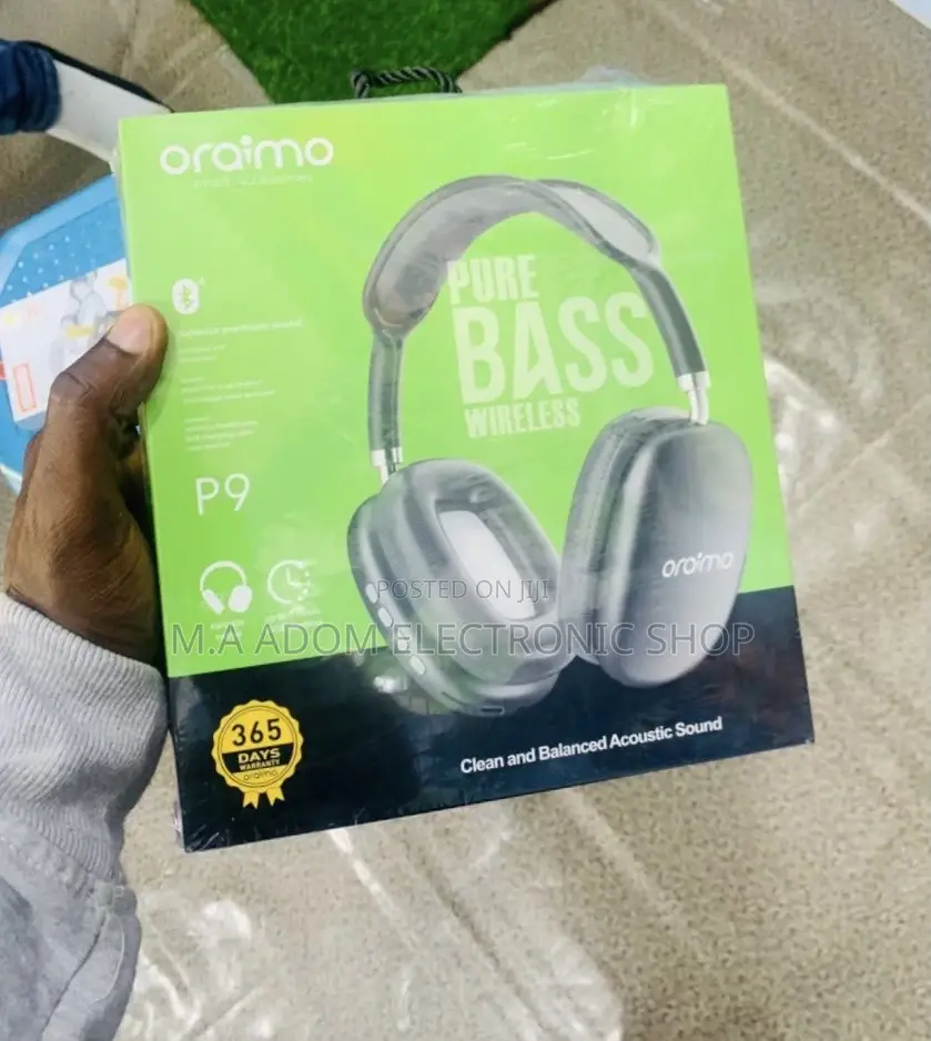Newly in Stock Oraimo Pure Bass Wireless Bluetooth Headphone