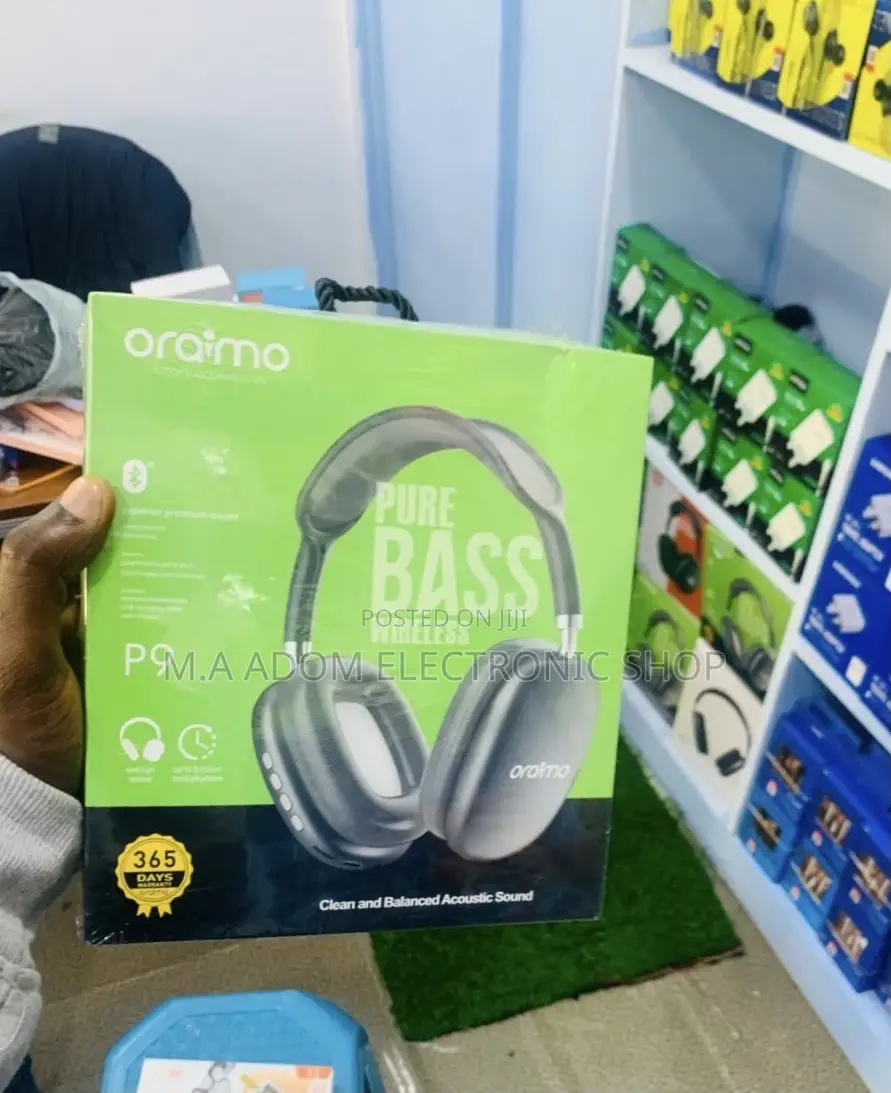 Sleek Design Oraimo Pure Bass Wireless Headphone Set 