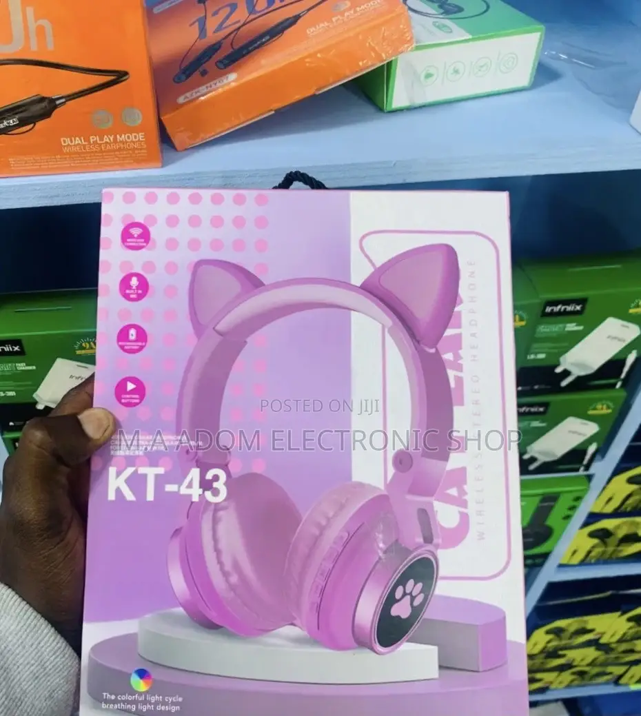 Fresh in Box KT-43 Wireless Stereo Bluetooth Headphone.
