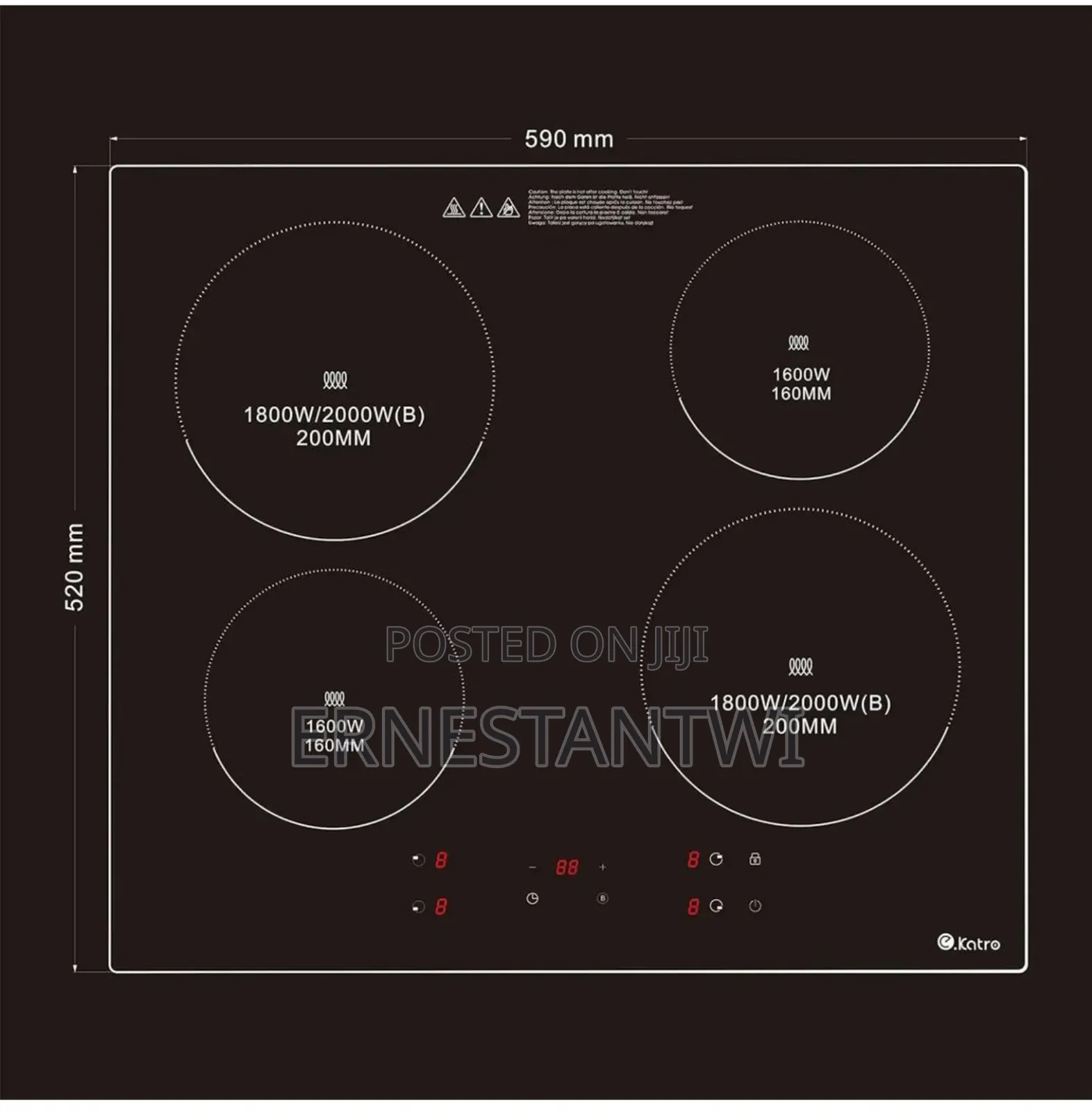 4burner Induction Cooker From Ekatro, UK
