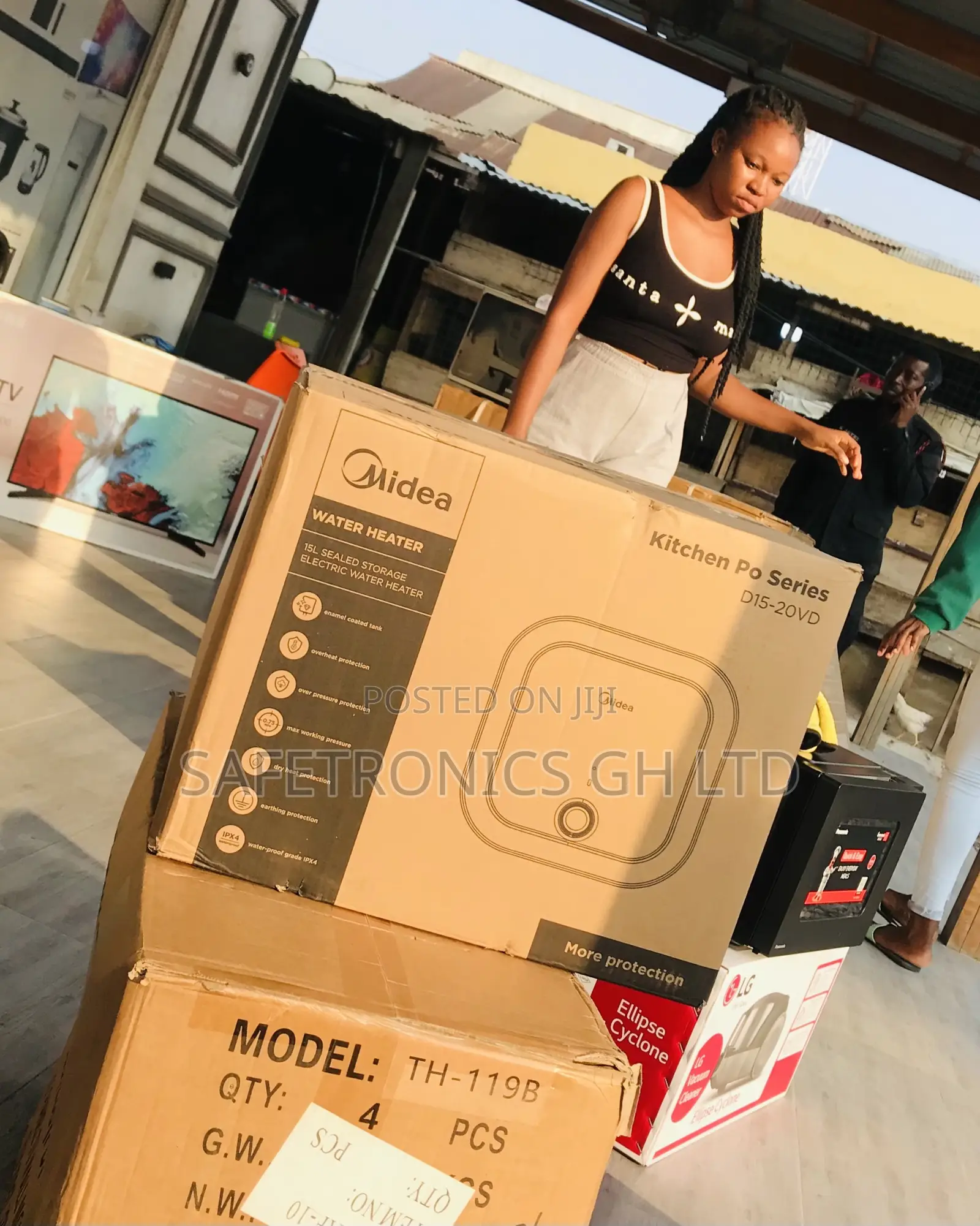 Shop Affordable 15 Liters (White) Midea Water Heater
