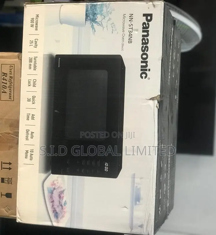 Panasonic NN-ST34NB 220 Volt 240 Volt 25 Liter Microwave Ove
