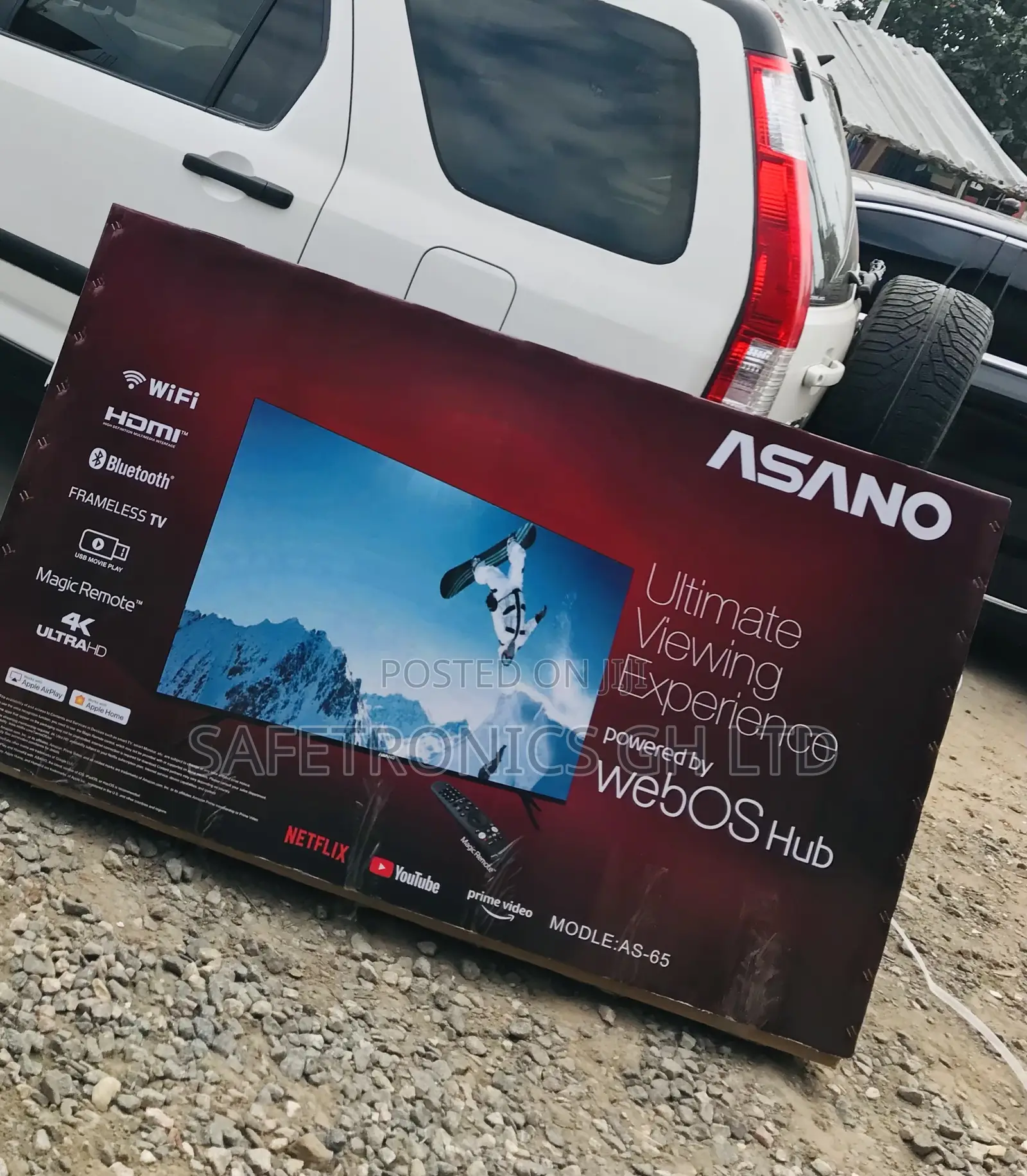 Buy Sleek 65 Inch Smart Led Asano UHD Wedos Tv