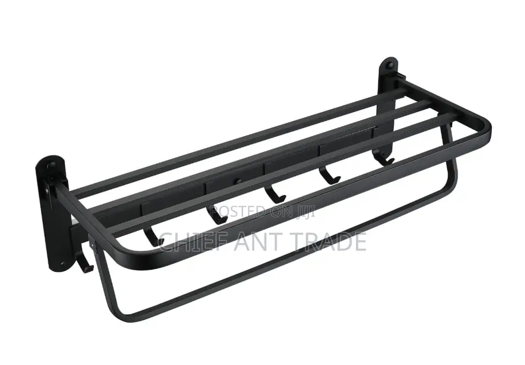 Flexible Towel Rack. Rod. Black. Gjs8802k / 308b