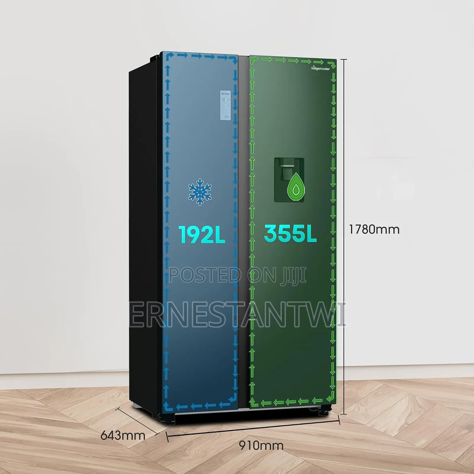 Side by Side Fridge From Fridgemaster UK