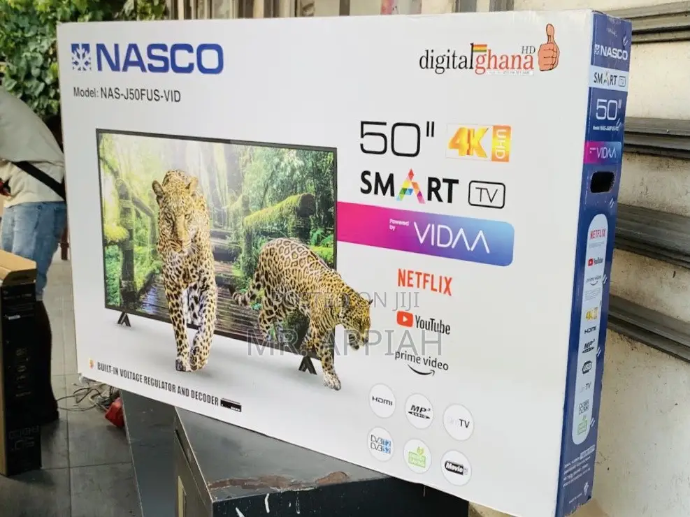 New Nasco 50” Full HD Digital Electric Television.