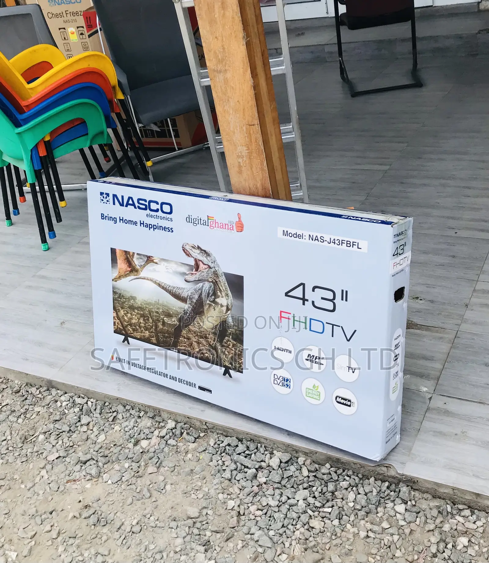 Full HD Digital Satellite Nasco Led 43 Inch (Black) Tv